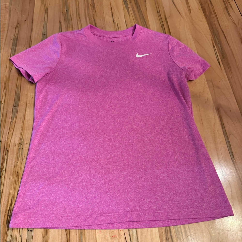 Nike Women's Heather Pink Short-Sleeve Dri-FIT Tee